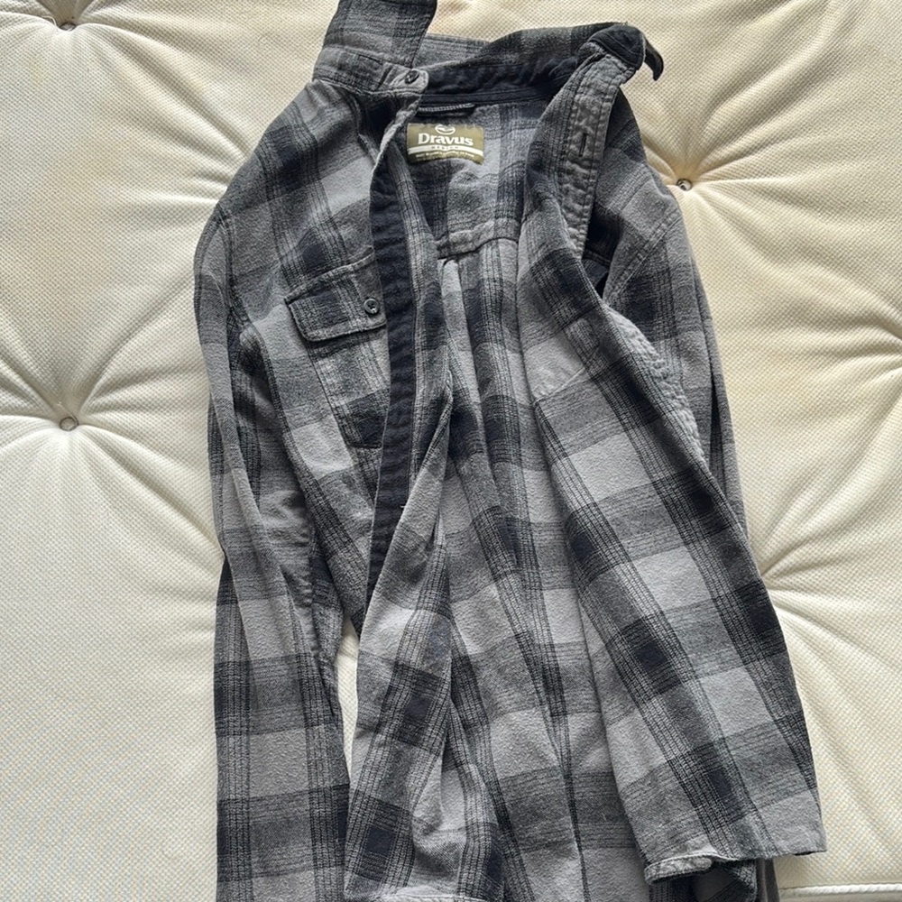 Levi's Black and Gray Checkered Shirt